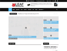 Tablet Screenshot of leafmagazine.ca